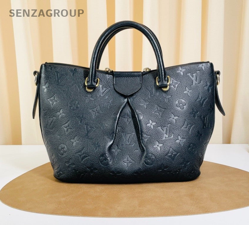 Louis Vuitton Monogram Empreinte Tote 2way Shoulder Handbag Women Black