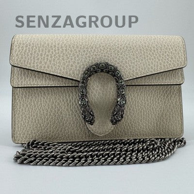 Gucci Dionysus Mini Chain Shoulder Bag Silver Classic Women's