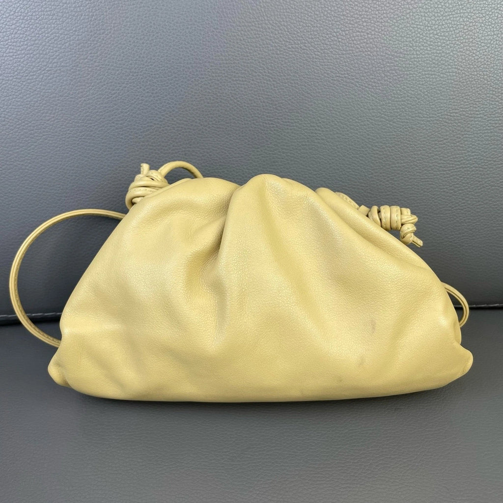 Bottega Veneta Mini Yellow Calfskin Cloud Shoulder Crossbody Women