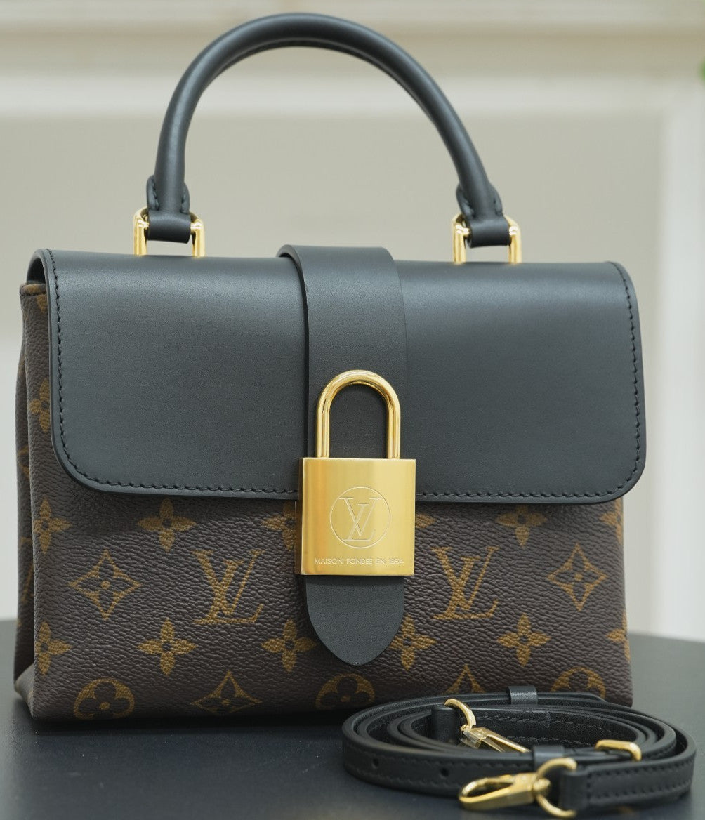 Louis Vuitton Monogram Locky BB Crossbody Handbag Chip Version Almost Brand NEW