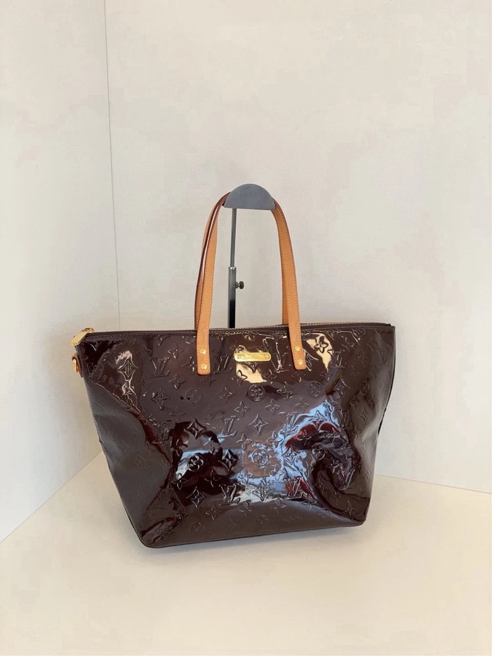 Louis Vuitton Women Patent Leather Tote Shoulder Bag