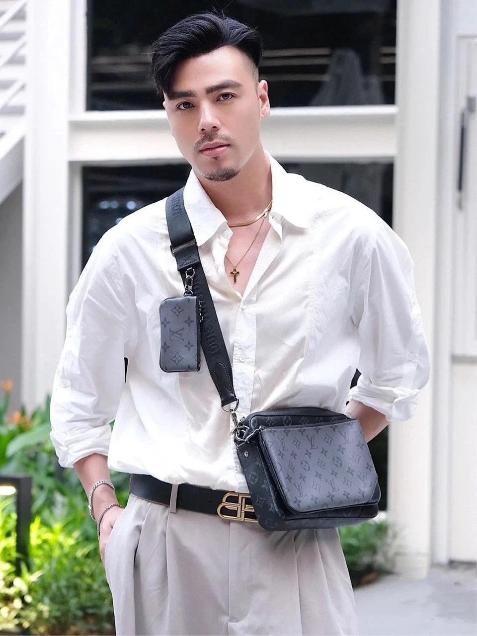 Louis Vuitton Black Trio 3-in-1 Messenger Crossbody Bag