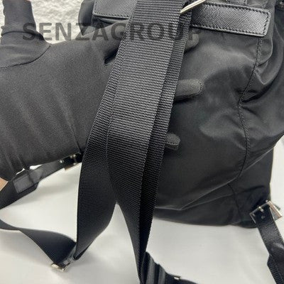 Prada Black Nylon Backpack - Classic Men's Design