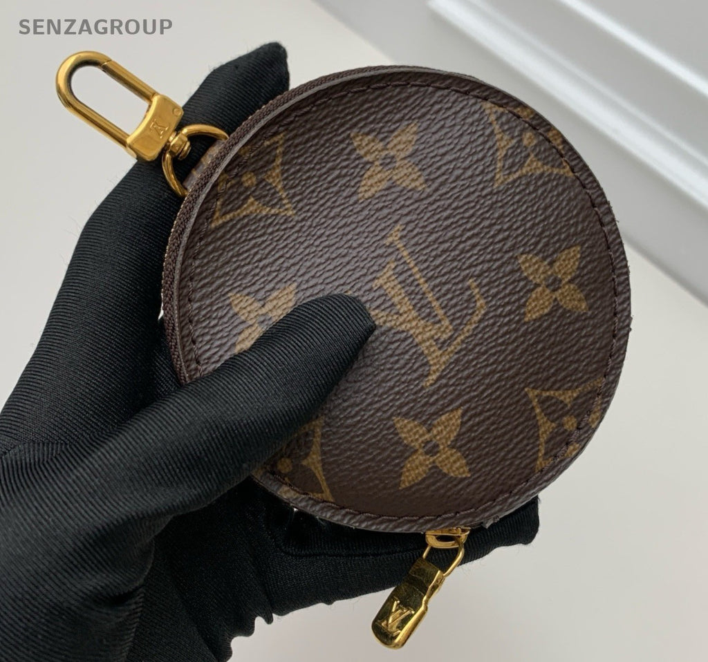 Louis Vuitton Monogram Chain Shoulder Bag Crossbody Brown Gold Women Classic