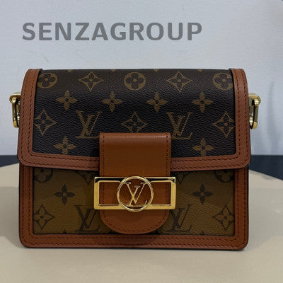 Louis Vuitton Monogram Daphne Small Brown Gold Buckle Shoulder Bag