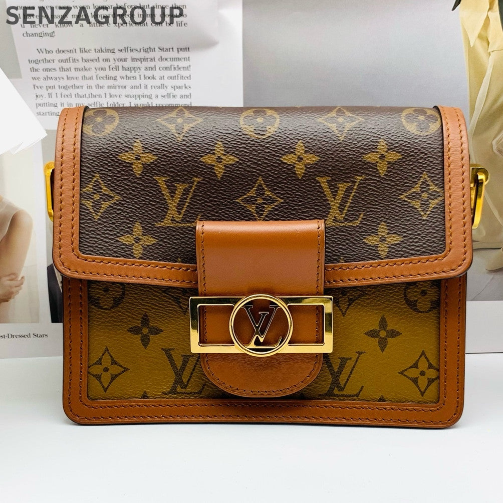 Louis Vuitton Daphne Monogram Brown Canvas Shoulder Crossbody Bag