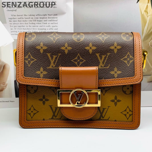 Louis Vuitton Daphne Monogram Brown Canvas Shoulder Crossbody Bag