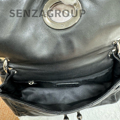 Chanel Boy Bag Black Silver Shoulder Bag - Women's Classic