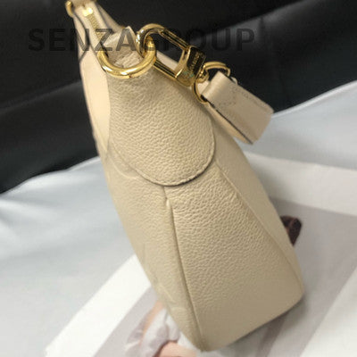 Louis Vuitton White Gold Shoulder Crossbody Bag Classic Women Fashion