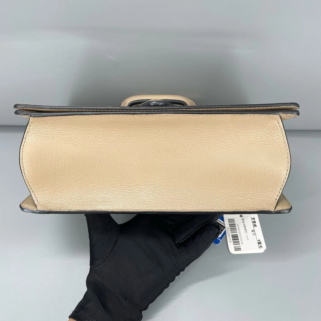 Loewe Medium Cutout Barcelona Beige Shoulder Bag For Women