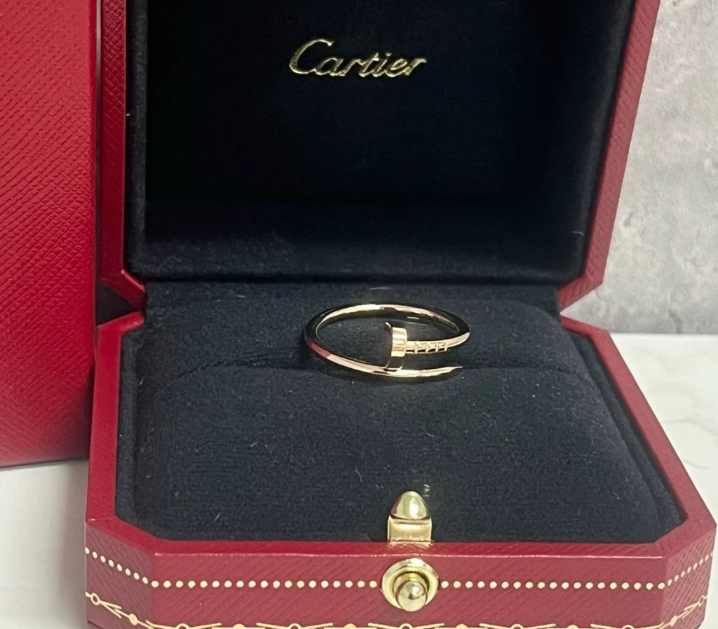 New Cartier Juste un Clou Small Model Band Ring 18k Rose Gold EU54/US6.75