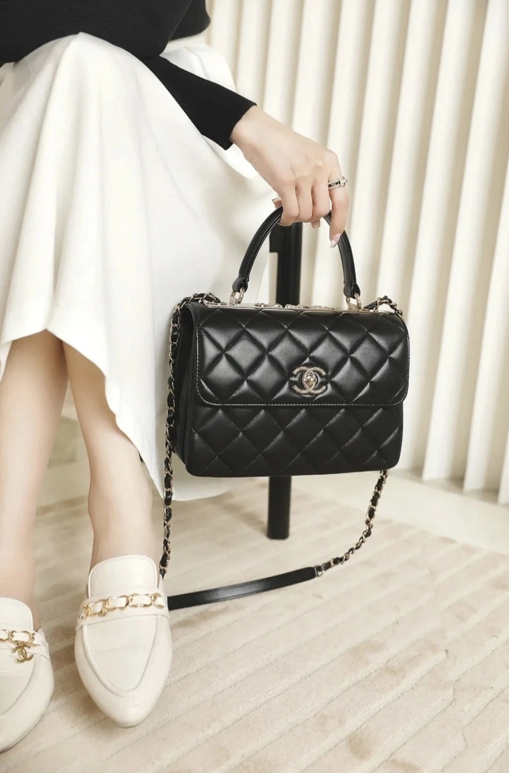 CHANEL Trendy CC Small Leather Chain Bag For Women