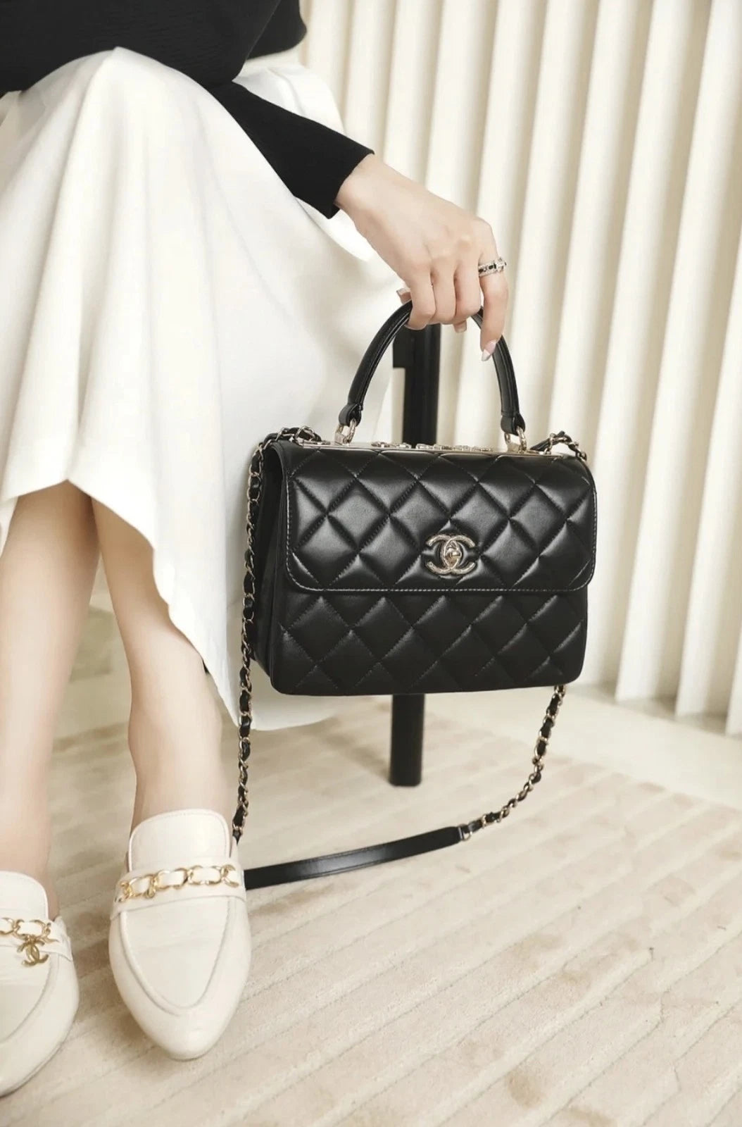 CHANEL Trendy CC Small Leather Chain Bag For Women