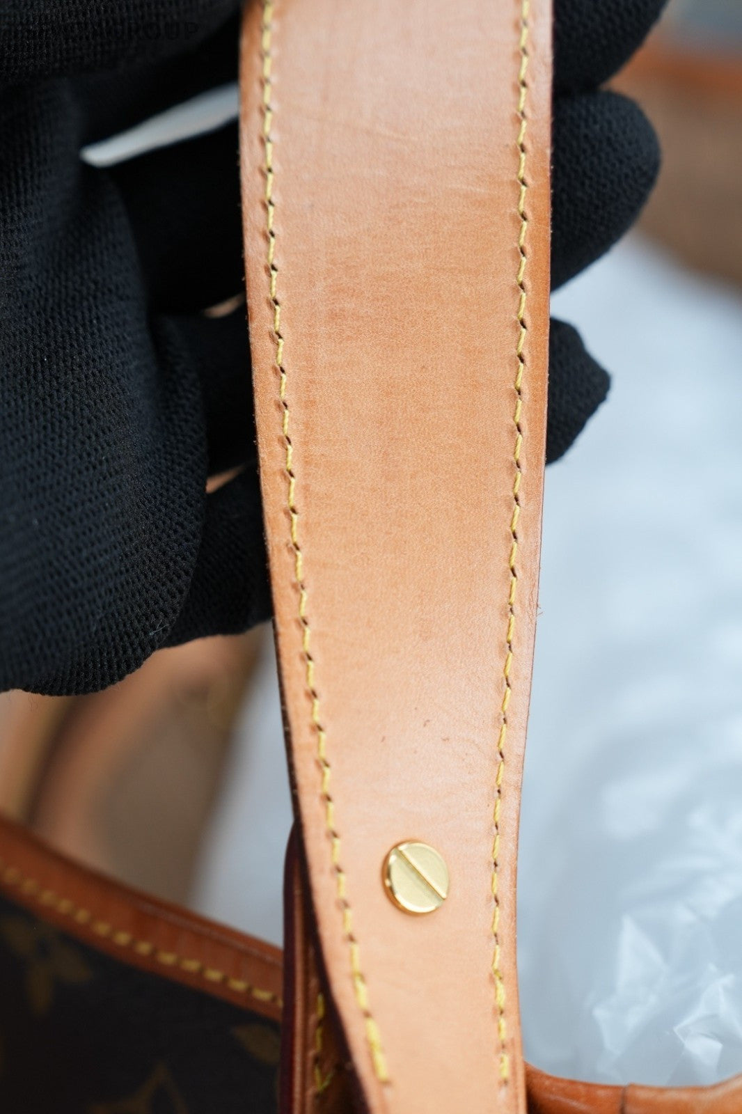 Louis Vuitton DF MM Monogram Shoulder Bag Women Brown