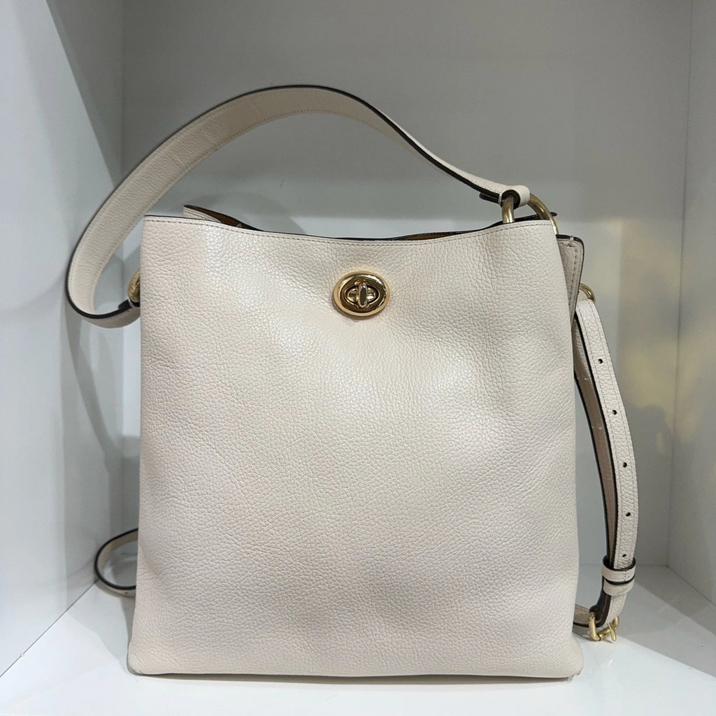 COACH Charlie 26 Polished Pebble Leather Bucket Bag For Women