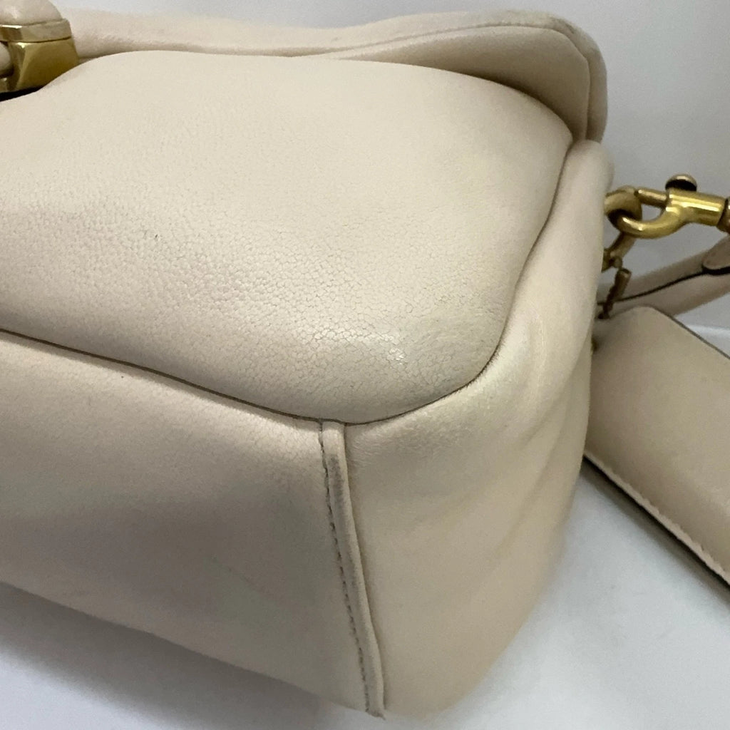 Coach Tabby 26 Ivory Lambskin Shoulder Crossbody Handbag For Women