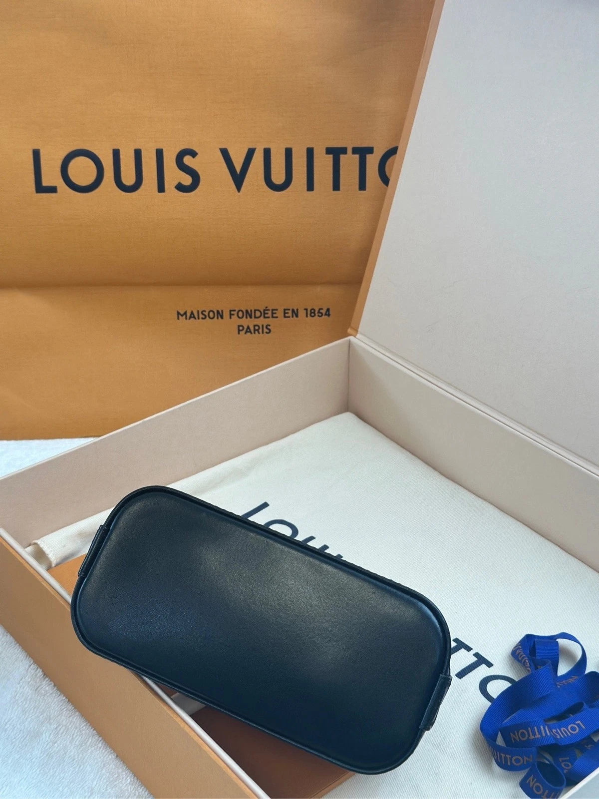 Louis Vuitton Dune Alma Nano Handbag Crossbody Bag Gold Hardware