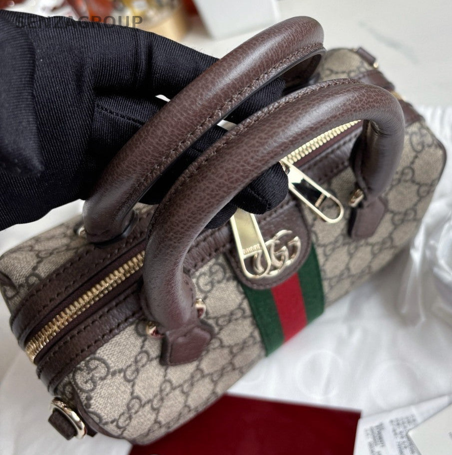 Gucci Ophidia Boston GG Monogram Handbag 2WAY Crossbody NEW with Tags