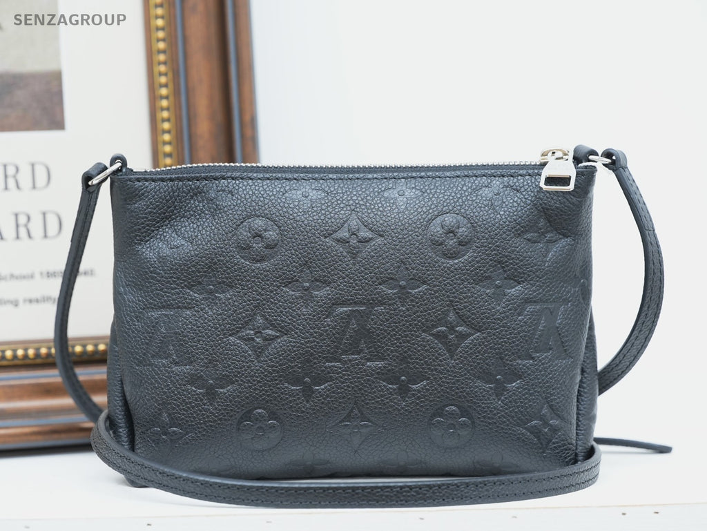 Louis Vuitton Monogram Pallas Clutch Black Empreinte Shoulder bag Crossbody