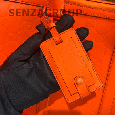 Gucci Orange Travel Tote Shoulder Bag Women Classic Fashion