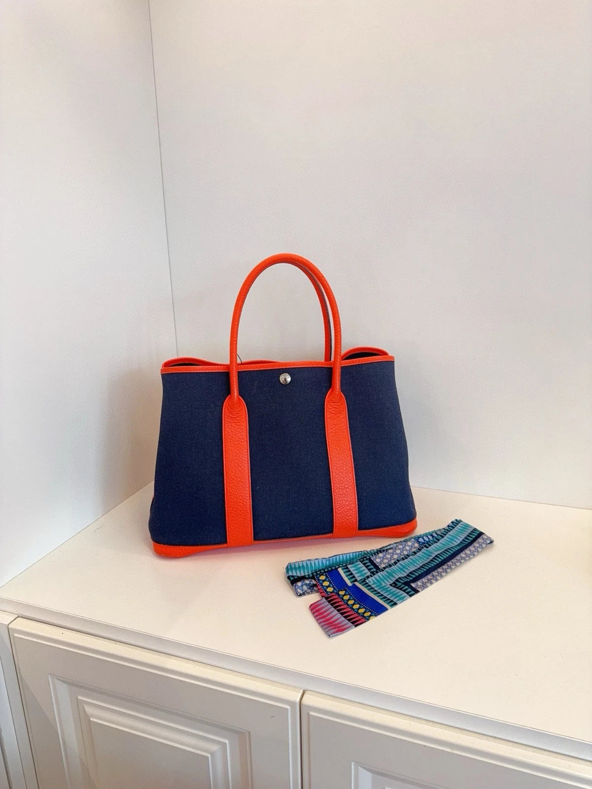 Hermes Garden Party36 Canvas Tote Bag For Women