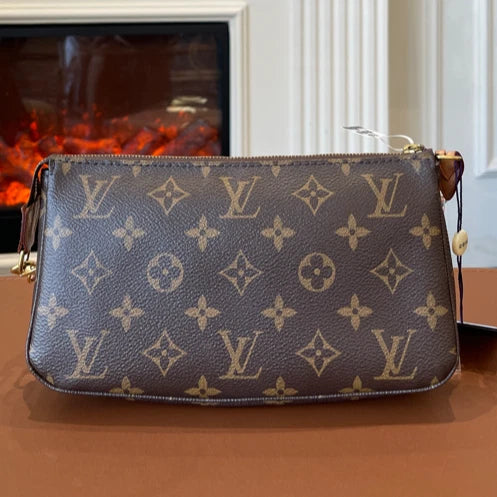 Louis Vuitton Pochette Accessiores Monogram Brown Canvas Shoulder Crossbody