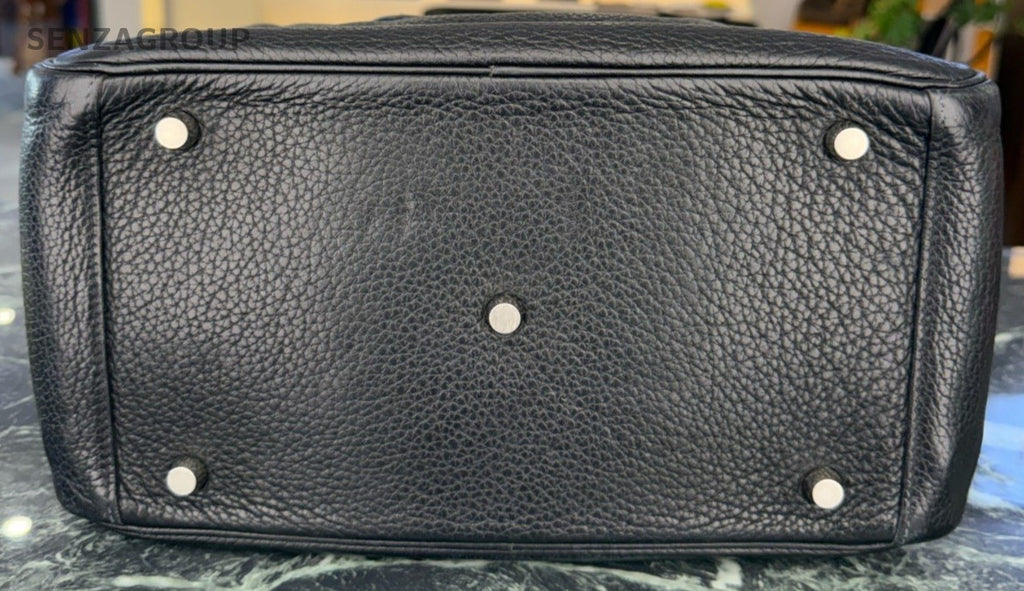 Hermes Lindy30 Shoulder Bag Black Silver Used Women Classic