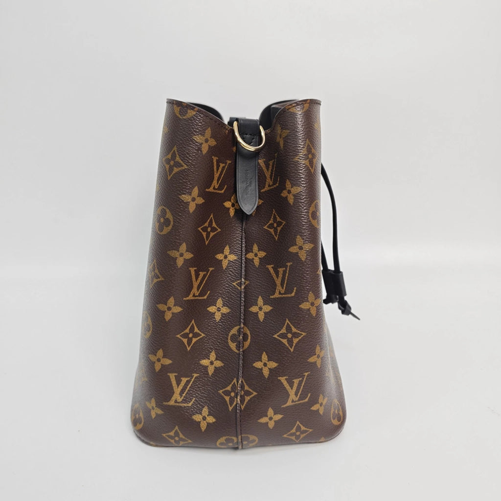 Louis Vuitton NEONOE Canvas Black Medium Bucket Bag For Women