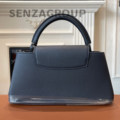 Louis Vuitton Capucines East West Medium Black Handbag Classic Women's