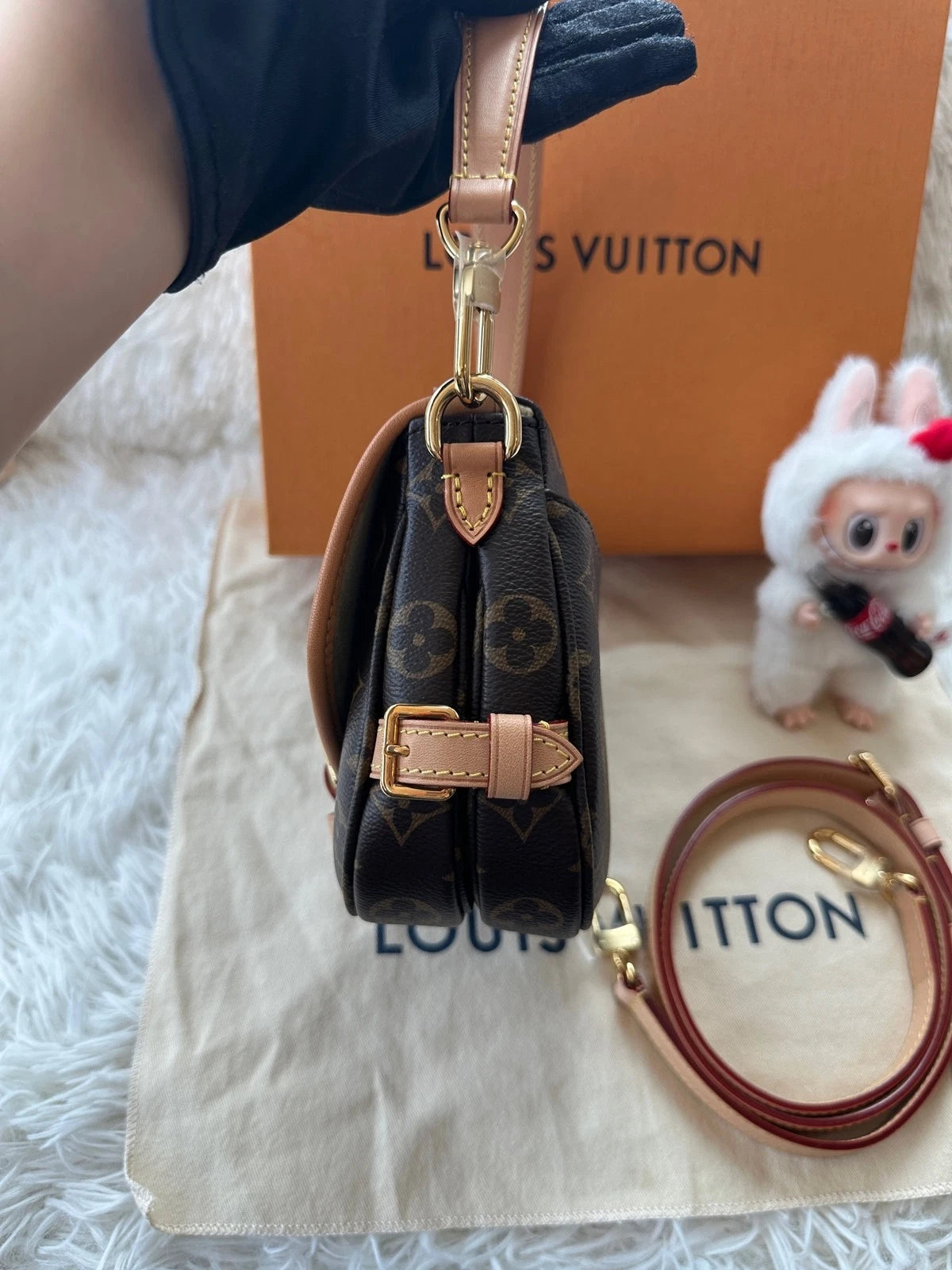 Louis Vuitton Monogram Canvas Saumur BB Shoulder Bag For Women