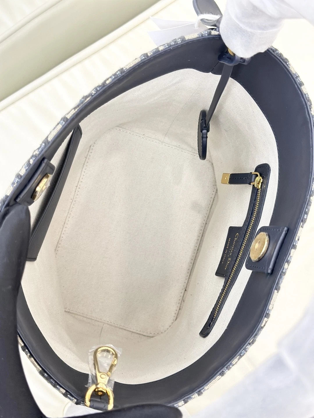 Christian Dior Star Bucket PM Monogram Shoulder Crossbody Bag Blue Women S