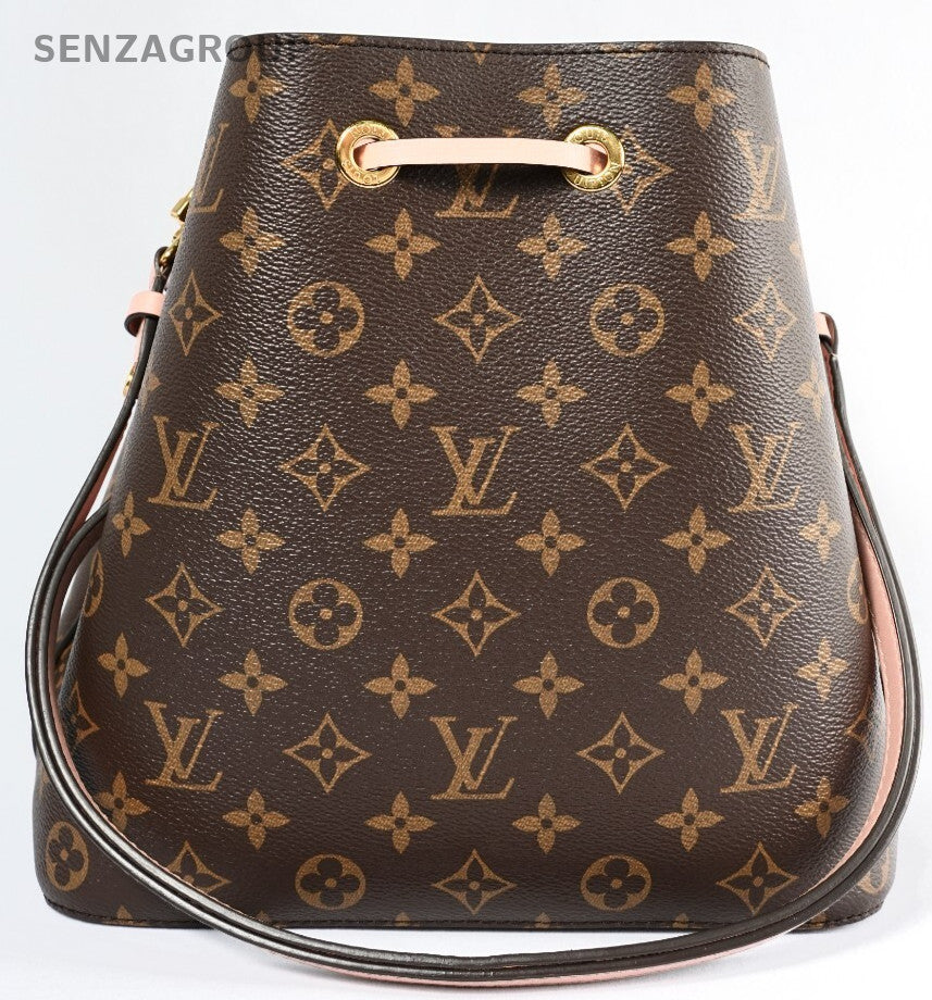 LOUIS VUITTON NEONOE  MONOGRAM ROSE POUDRE CANVAS BUCKET BAG M44022