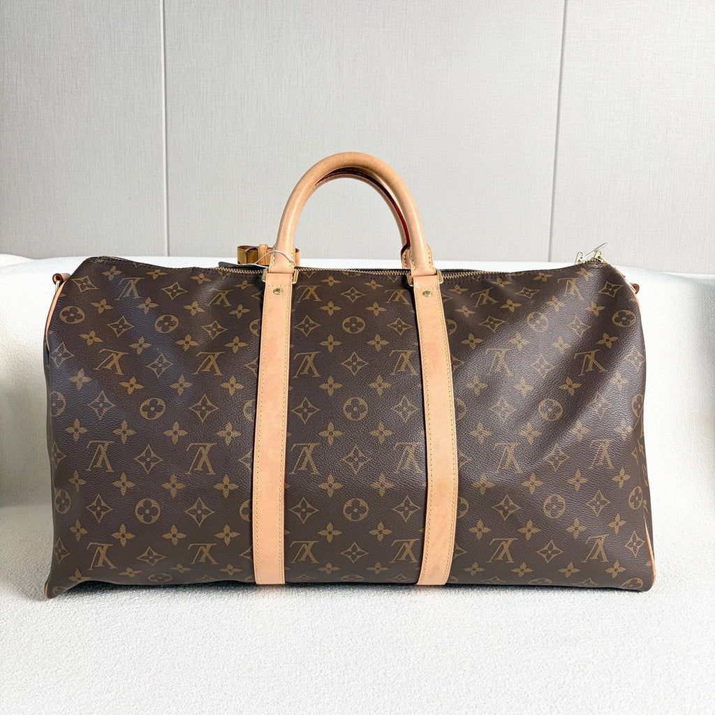 Louis Vuitton Keepall50 Top Handle Shoulder Bag Unisex Adults Monogram
