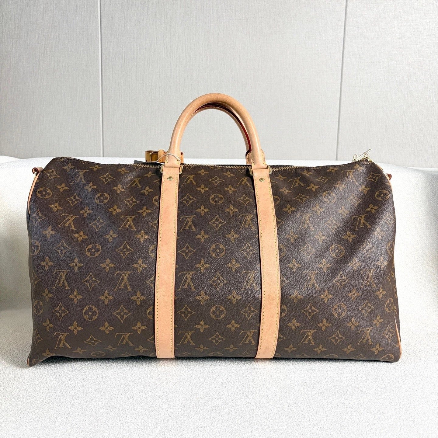 Louis Vuitton Keepall50 Top Handle Shoulder Bag Unisex Adults Monogram