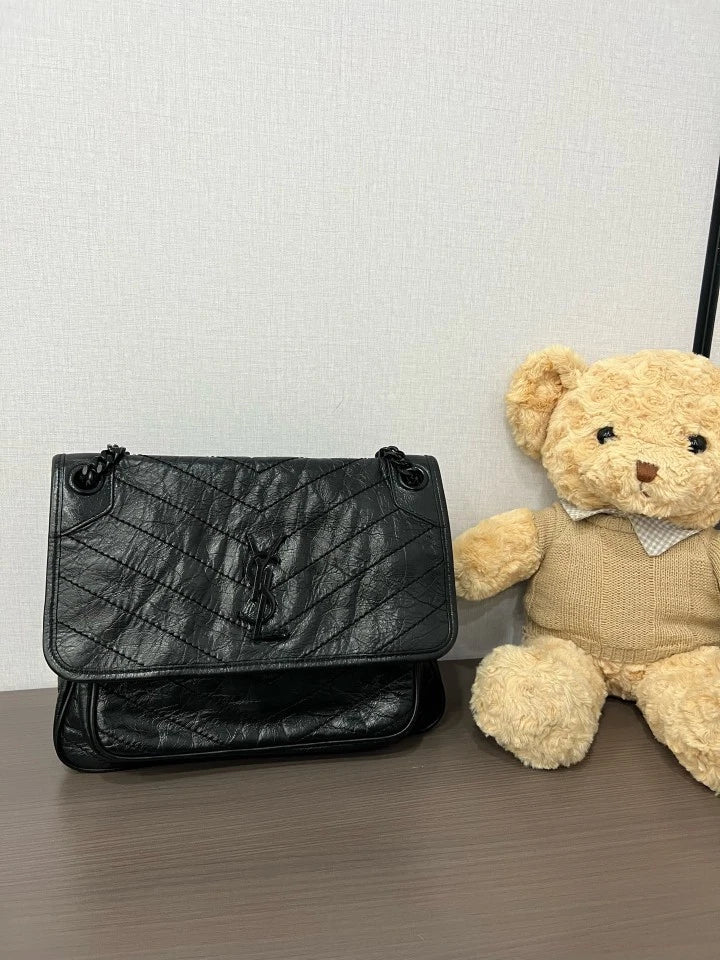 Saint Laurent So Black Medium Niki Shoulder Bag For Women