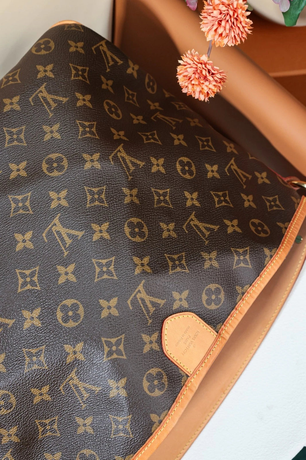 Louis Vuitton Delightful PM Monogram Top Handle Shoulder Bag Brown Women