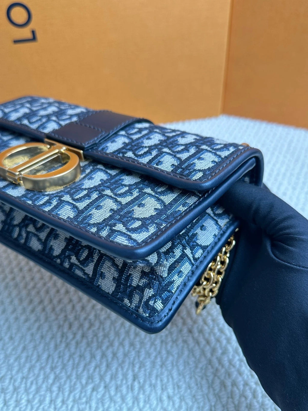 Dior Canvas Monogram Montaigne Small Shoulder Bag For Women