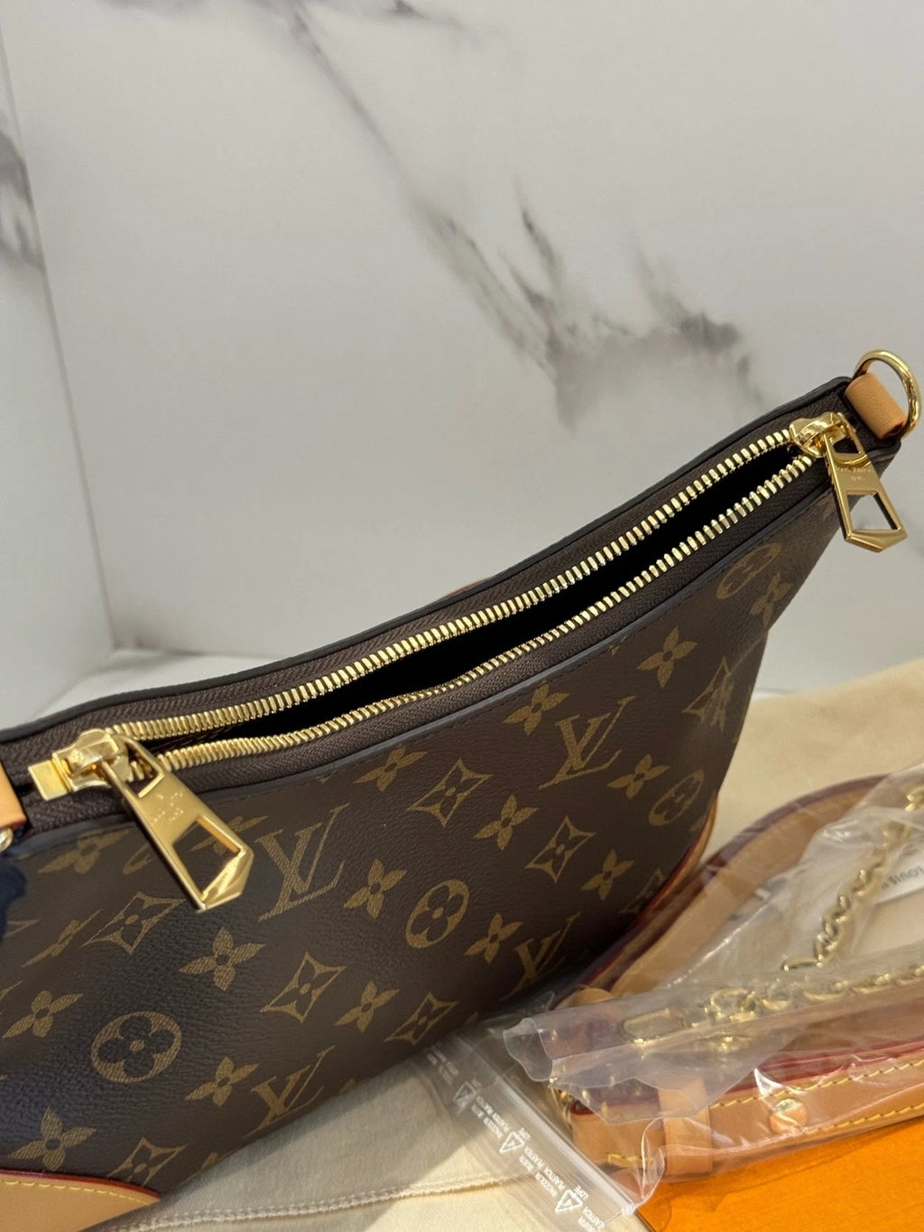 Louis Vuitton Boulogne Classic Monogram Canvas Shoulder Crossbody