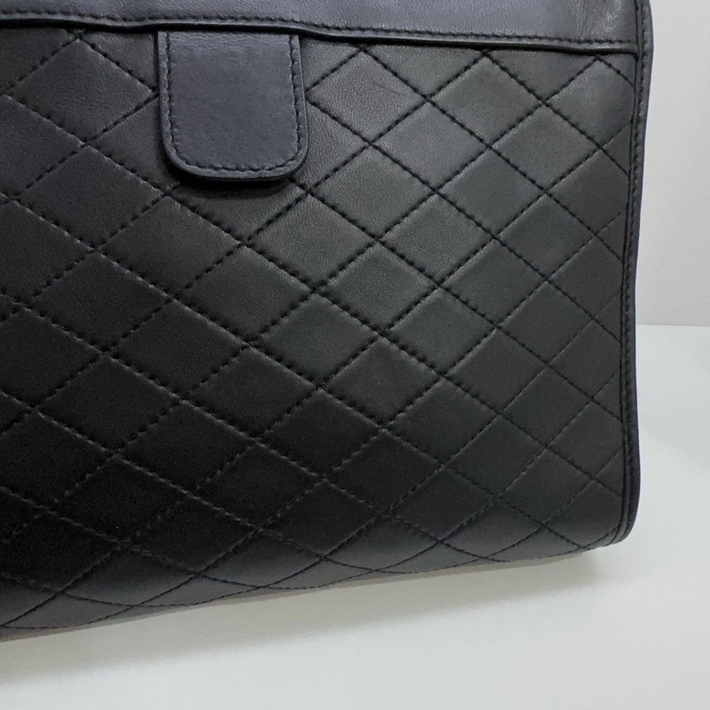 YSL Leather Black Quilted Chain Shoulder Crossbody Bag For Women