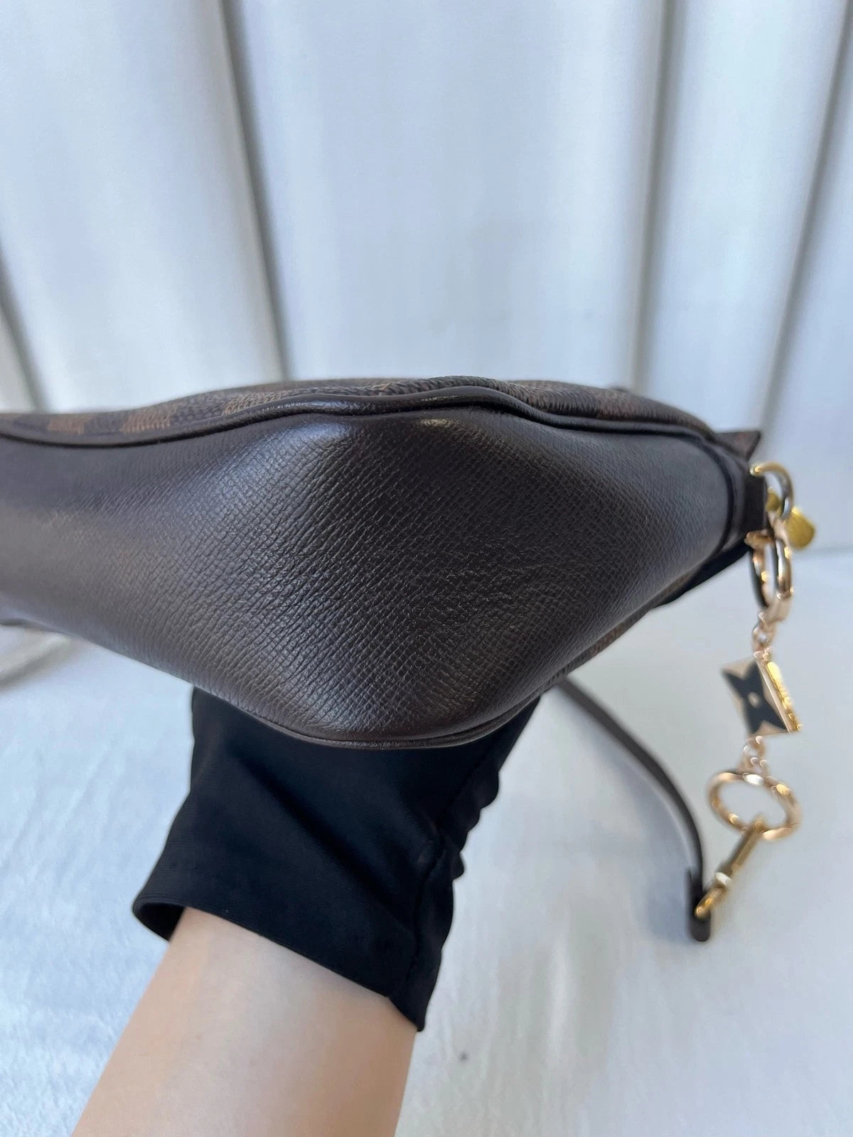 Louis Vuitton Brown Canvas Handbag Shoulder Bag For Women