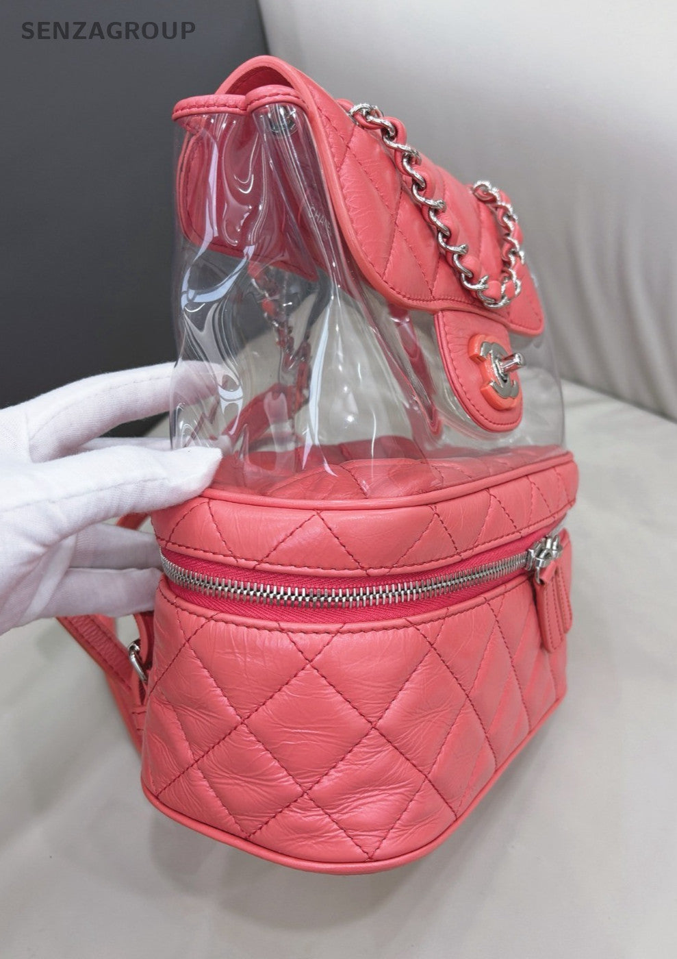 CHANEL Backpack Jelly Diamond pattern Pink Shoulder bag Women