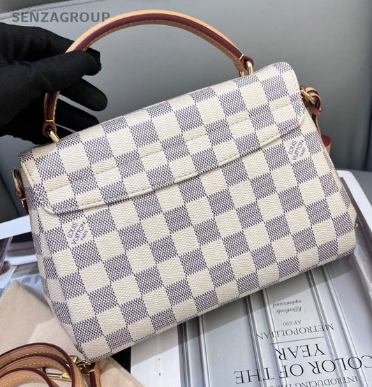Louis Vuitton Croisstte Damier Ebene Top Handle 2way Shoulder Handbag Women