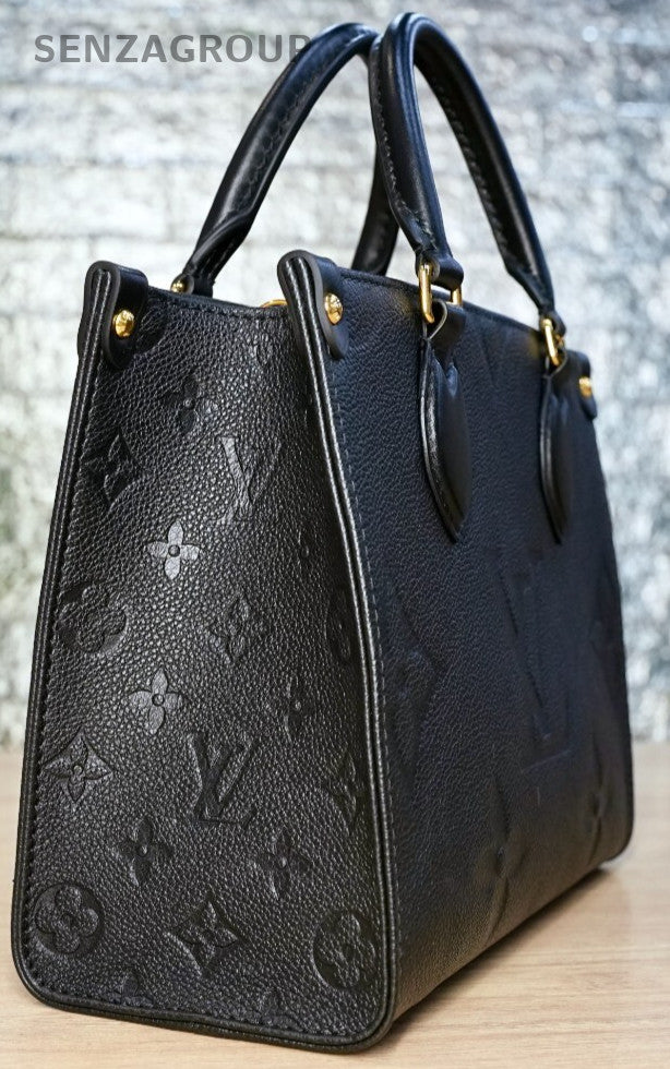 LOUIS VUITTON  Empriente Monogram M45595 Black ON THE GO PM chip version