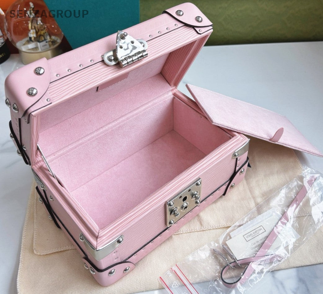 Louis Vuitton Coffret Trésor Box Sakura Pink Silver Women