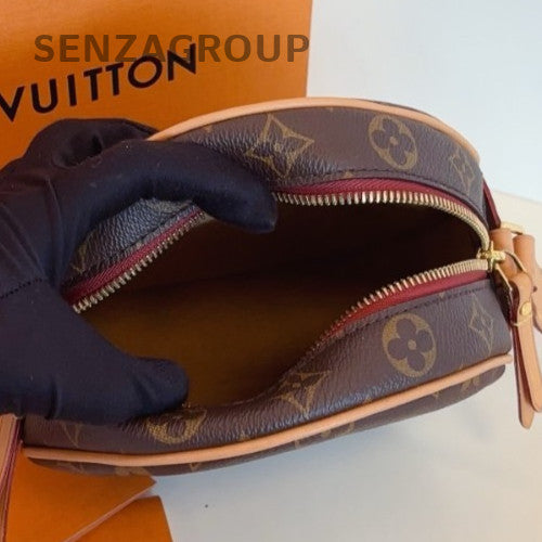 Louis Vuitton Monogram PM Round Bag Shoulder Bag Crossbody Brown Gold Women