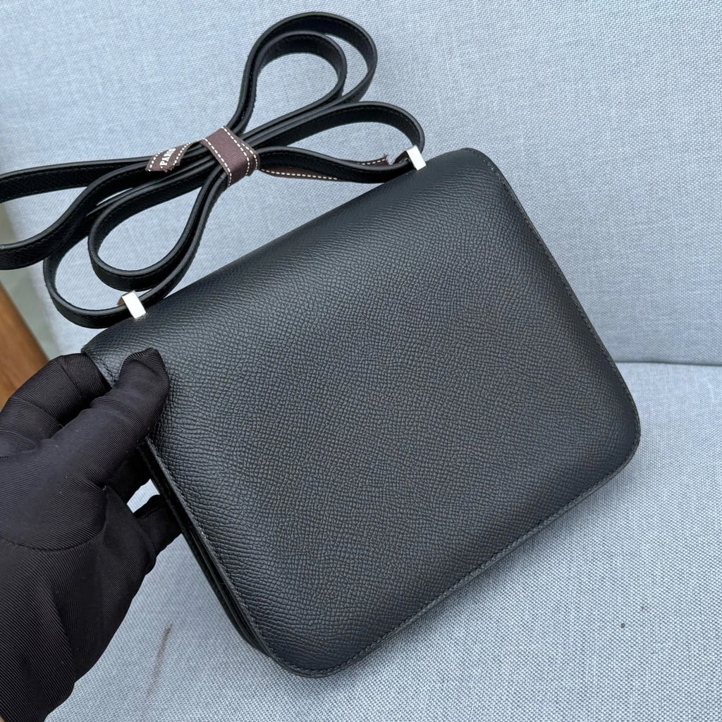 Hermes Constance19 Black Epsom Leather Shoulder Bag Women