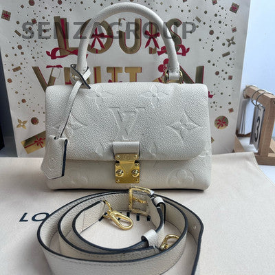 Louis Vuitton Madeleine BB White Gold Handbag Crossbody Bag Classic Women