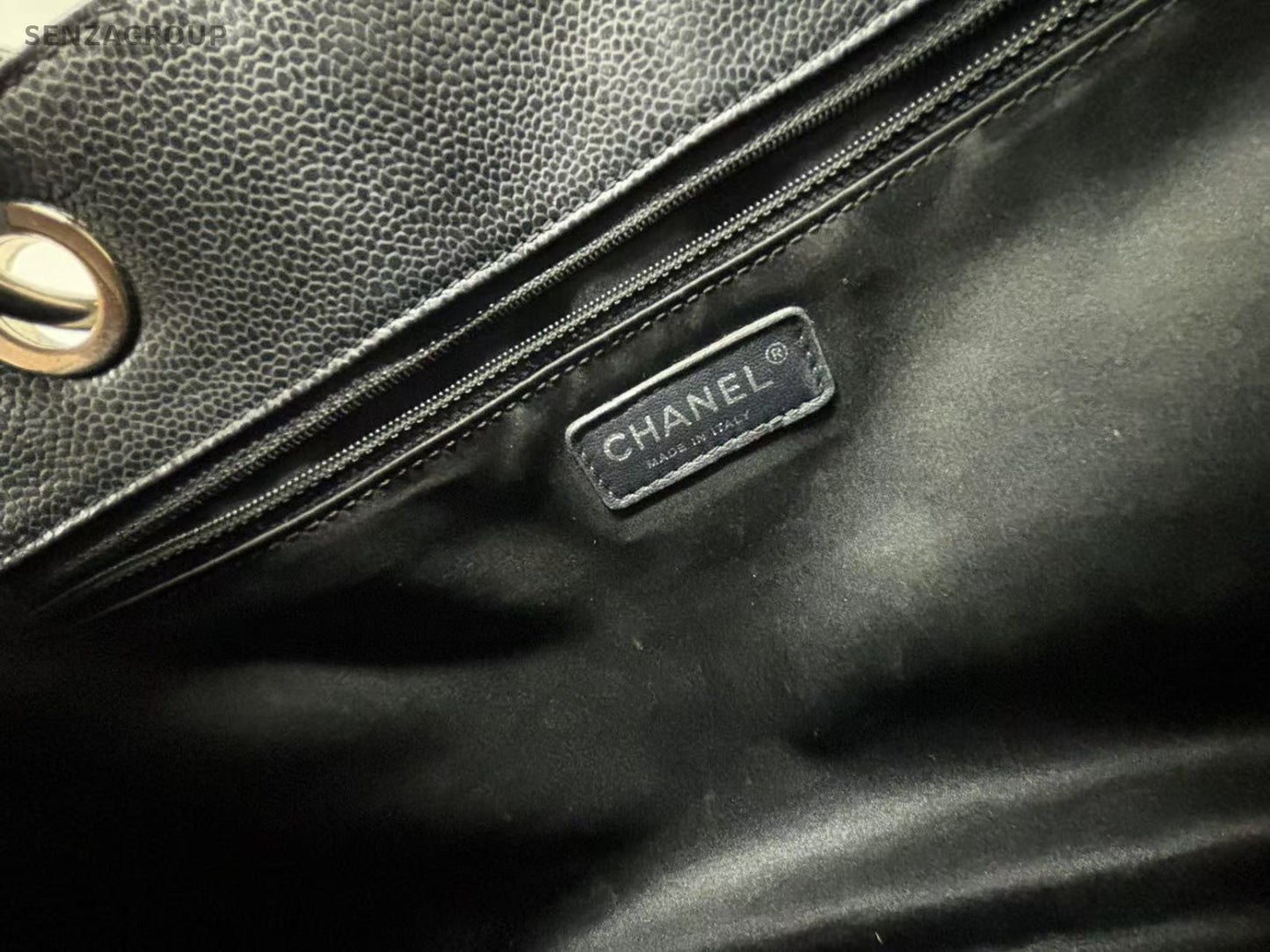CHANEL Black Silver MatelasseChain GST  Shoulder Bag Tote