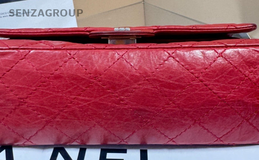 CHANEL 2.55 Calfskin PM Chain Shoulder bag Red Women Classic