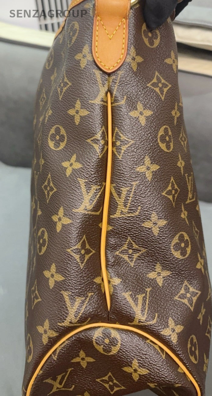 Louis Vuitton Monogram Delightful MM Shoulder Bag Brown Gold Used Women Classic